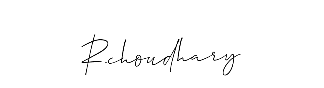 Also we have R.choudhary name is the best signature style. Create professional handwritten signature collection using Allison_Script autograph style. R.choudhary signature style 2 images and pictures png