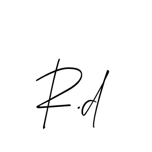 Also we have R.d name is the best signature style. Create professional handwritten signature collection using Allison_Script autograph style. R.d signature style 2 images and pictures png