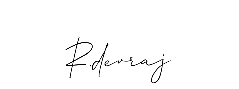 Make a beautiful signature design for name R.devraj. Use this online signature maker to create a handwritten signature for free. R.devraj signature style 2 images and pictures png
