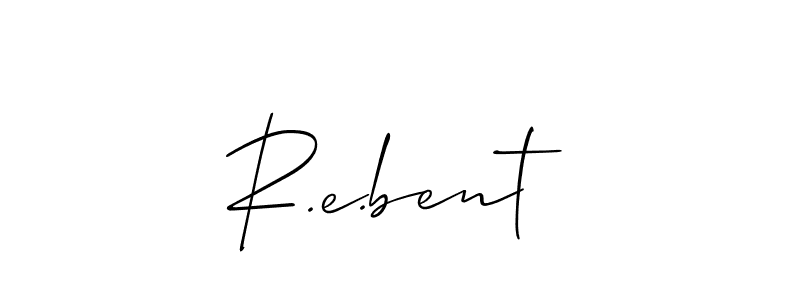 Check out images of Autograph of R.e.bent name. Actor R.e.bent Signature Style. Allison_Script is a professional sign style online. R.e.bent signature style 2 images and pictures png