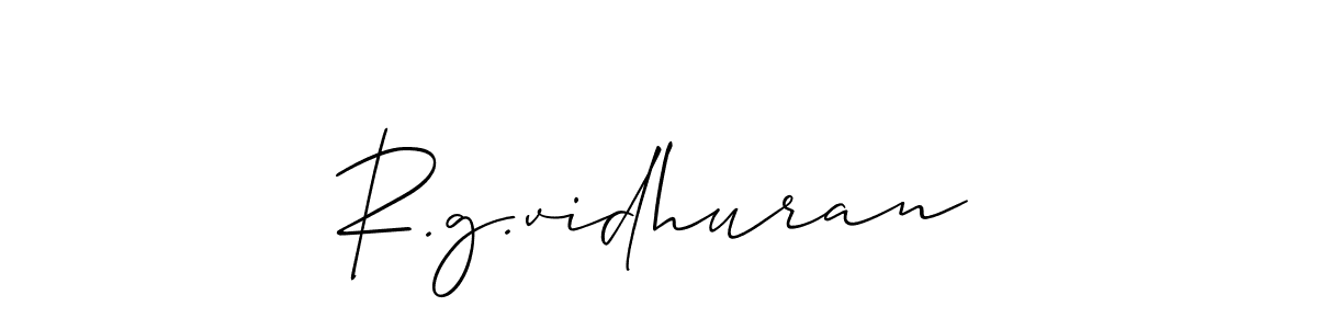 How to Draw R.g.vidhuran signature style? Allison_Script is a latest design signature styles for name R.g.vidhuran. R.g.vidhuran signature style 2 images and pictures png