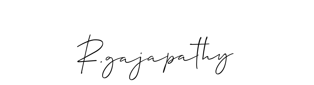 Best and Professional Signature Style for R.gajapathy. Allison_Script Best Signature Style Collection. R.gajapathy signature style 2 images and pictures png