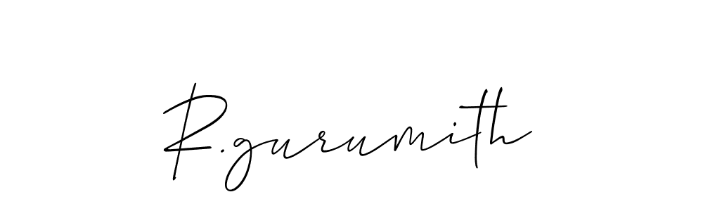 Once you've used our free online signature maker to create your best signature Allison_Script style, it's time to enjoy all of the benefits that R.gurumith name signing documents. R.gurumith signature style 2 images and pictures png