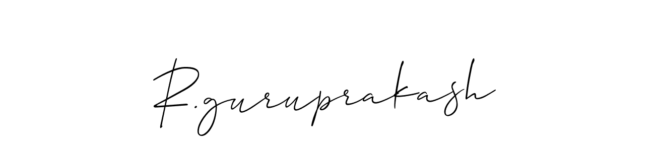 Make a beautiful signature design for name R.guruprakash. Use this online signature maker to create a handwritten signature for free. R.guruprakash signature style 2 images and pictures png