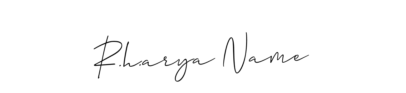 Also You can easily find your signature by using the search form. We will create R.h.arya Name name handwritten signature images for you free of cost using Allison_Script sign style. R.h.arya Name signature style 2 images and pictures png