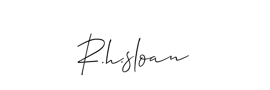 R.h.sloan stylish signature style. Best Handwritten Sign (Allison_Script) for my name. Handwritten Signature Collection Ideas for my name R.h.sloan. R.h.sloan signature style 2 images and pictures png