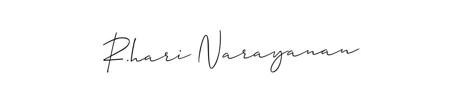 R.hari Narayanan stylish signature style. Best Handwritten Sign (Allison_Script) for my name. Handwritten Signature Collection Ideas for my name R.hari Narayanan. R.hari Narayanan signature style 2 images and pictures png