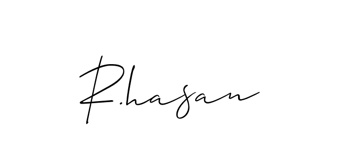 You can use this online signature creator to create a handwritten signature for the name R.hasan. This is the best online autograph maker. R.hasan signature style 2 images and pictures png