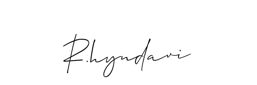 Best and Professional Signature Style for R.hyndavi. Allison_Script Best Signature Style Collection. R.hyndavi signature style 2 images and pictures png