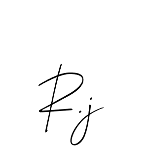 It looks lik you need a new signature style for name R.j. Design unique handwritten (Allison_Script) signature with our free signature maker in just a few clicks. R.j signature style 2 images and pictures png