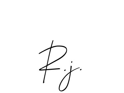 It looks lik you need a new signature style for name R.j.. Design unique handwritten (Allison_Script) signature with our free signature maker in just a few clicks. R.j. signature style 2 images and pictures png