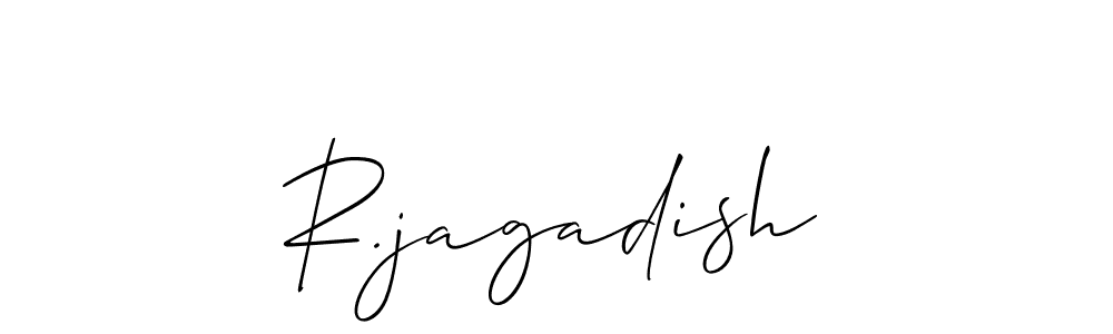 Make a short R.jagadish signature style. Manage your documents anywhere anytime using Allison_Script. Create and add eSignatures, submit forms, share and send files easily. R.jagadish signature style 2 images and pictures png