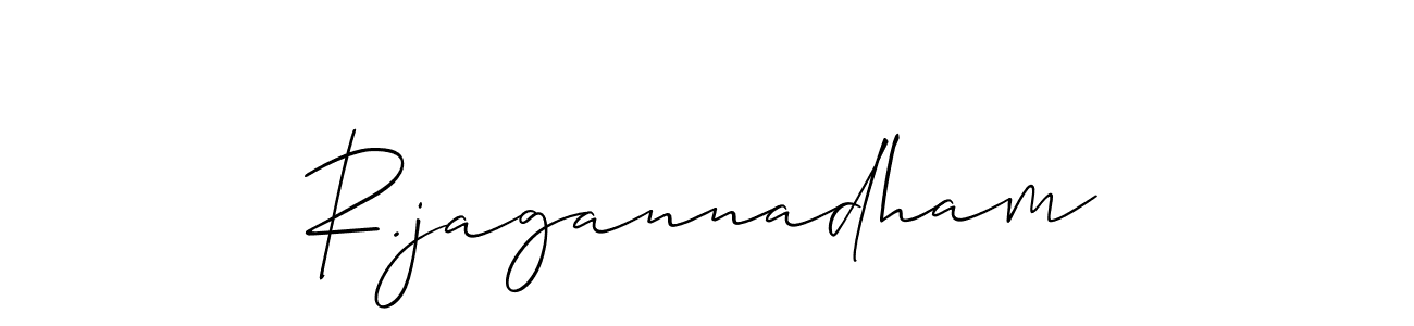 Also we have R.jagannadham name is the best signature style. Create professional handwritten signature collection using Allison_Script autograph style. R.jagannadham signature style 2 images and pictures png