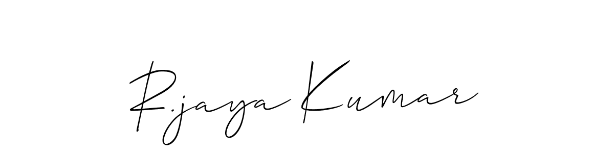 Best and Professional Signature Style for R.jaya Kumar. Allison_Script Best Signature Style Collection. R.jaya Kumar signature style 2 images and pictures png