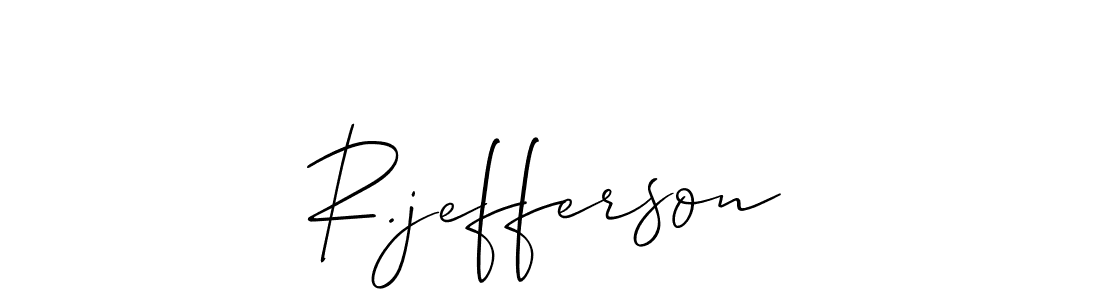 Once you've used our free online signature maker to create your best signature Allison_Script style, it's time to enjoy all of the benefits that R.jefferson name signing documents. R.jefferson signature style 2 images and pictures png