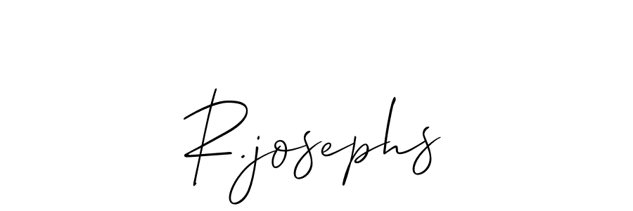 Allison_Script is a professional signature style that is perfect for those who want to add a touch of class to their signature. It is also a great choice for those who want to make their signature more unique. Get R.josephs name to fancy signature for free. R.josephs signature style 2 images and pictures png