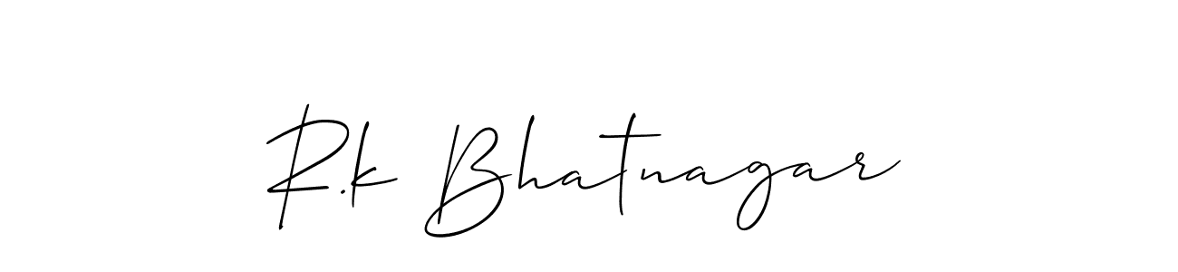 How to Draw R.k Bhatnagar signature style? Allison_Script is a latest design signature styles for name R.k Bhatnagar. R.k Bhatnagar signature style 2 images and pictures png