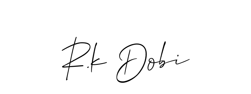 Make a beautiful signature design for name R.k Dobi. Use this online signature maker to create a handwritten signature for free. R.k Dobi signature style 2 images and pictures png