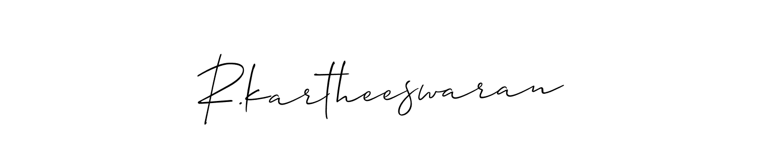 Also we have R.kartheeswaran name is the best signature style. Create professional handwritten signature collection using Allison_Script autograph style. R.kartheeswaran signature style 2 images and pictures png