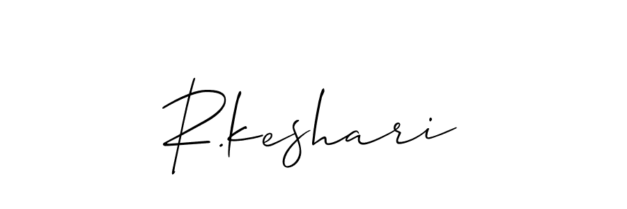 How to Draw R.keshari signature style? Allison_Script is a latest design signature styles for name R.keshari. R.keshari signature style 2 images and pictures png