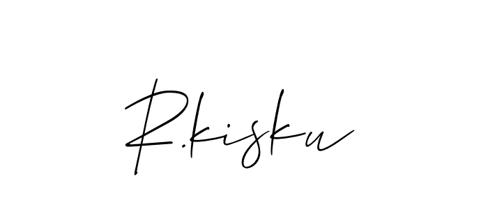 Create a beautiful signature design for name R.kisku. With this signature (Allison_Script) fonts, you can make a handwritten signature for free. R.kisku signature style 2 images and pictures png