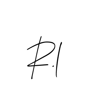 Make a beautiful signature design for name R.l. Use this online signature maker to create a handwritten signature for free. R.l signature style 2 images and pictures png