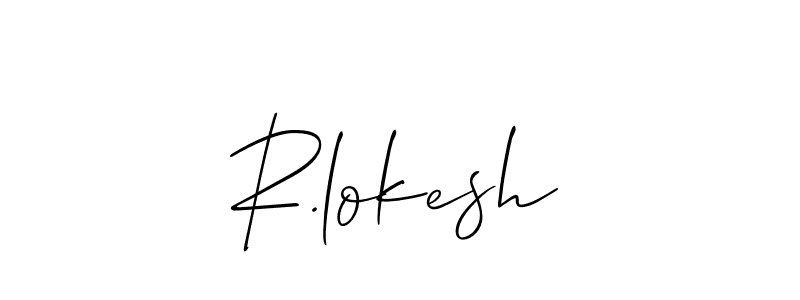 It looks lik you need a new signature style for name R.lokesh. Design unique handwritten (Allison_Script) signature with our free signature maker in just a few clicks. R.lokesh signature style 2 images and pictures png