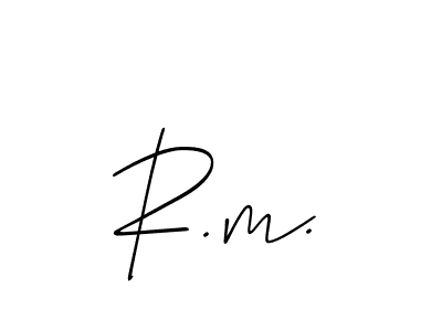 Use a signature maker to create a handwritten signature online. With this signature software, you can design (Allison_Script) your own signature for name R.m.. R.m. signature style 2 images and pictures png