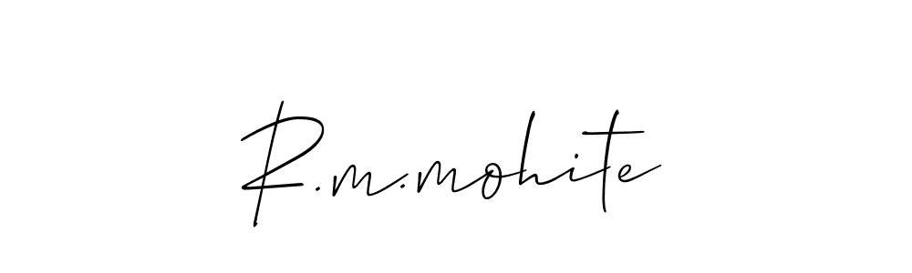 Similarly Allison_Script is the best handwritten signature design. Signature creator online .You can use it as an online autograph creator for name R.m.mohite. R.m.mohite signature style 2 images and pictures png