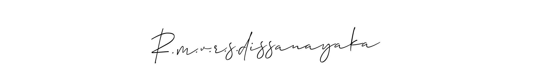 Make a beautiful signature design for name R.m.v.r.s.dissanayaka. Use this online signature maker to create a handwritten signature for free. R.m.v.r.s.dissanayaka signature style 2 images and pictures png