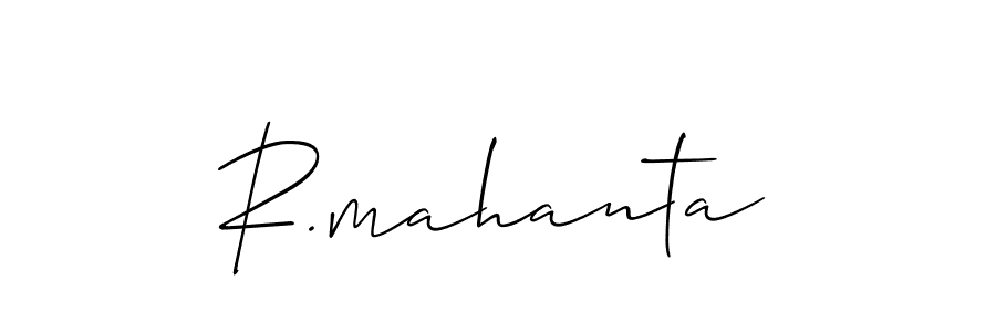 if you are searching for the best signature style for your name R.mahanta. so please give up your signature search. here we have designed multiple signature styles  using Allison_Script. R.mahanta signature style 2 images and pictures png