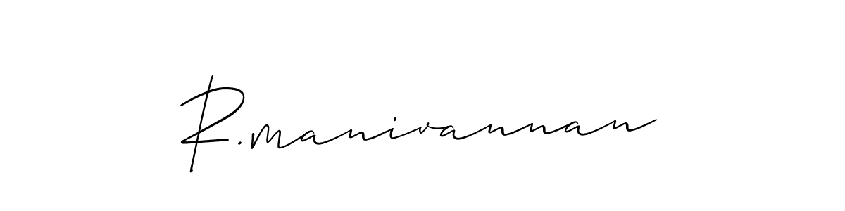 Best and Professional Signature Style for R.manivannan. Allison_Script Best Signature Style Collection. R.manivannan signature style 2 images and pictures png