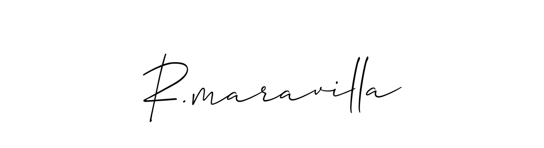 if you are searching for the best signature style for your name R.maravilla. so please give up your signature search. here we have designed multiple signature styles  using Allison_Script. R.maravilla signature style 2 images and pictures png