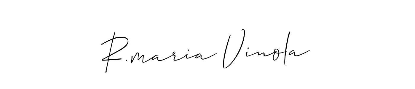 Make a beautiful signature design for name R.maria Vinola. Use this online signature maker to create a handwritten signature for free. R.maria Vinola signature style 2 images and pictures png