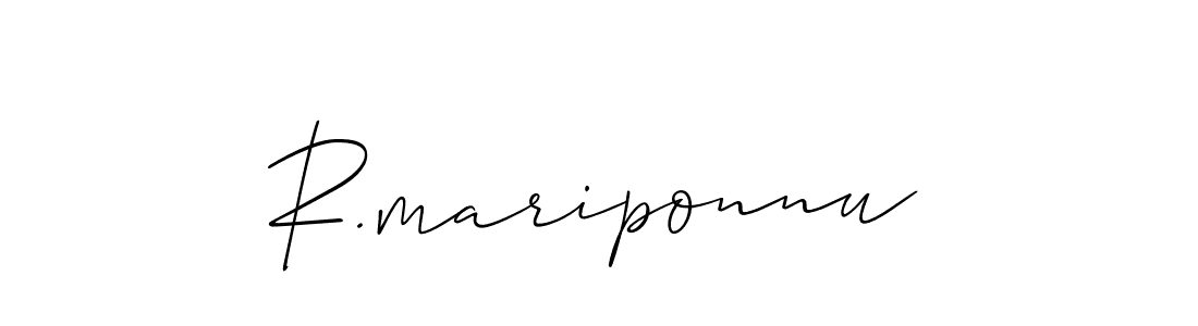 Best and Professional Signature Style for R.mariponnu. Allison_Script Best Signature Style Collection. R.mariponnu signature style 2 images and pictures png