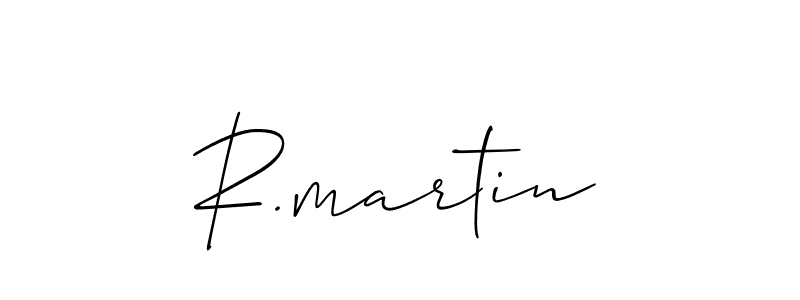 Design your own signature with our free online signature maker. With this signature software, you can create a handwritten (Allison_Script) signature for name R.martin. R.martin signature style 2 images and pictures png