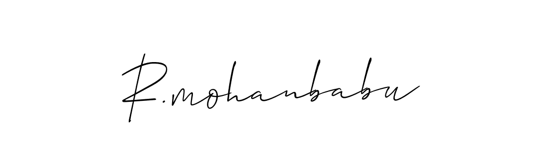 Similarly Allison_Script is the best handwritten signature design. Signature creator online .You can use it as an online autograph creator for name R.mohanbabu. R.mohanbabu signature style 2 images and pictures png