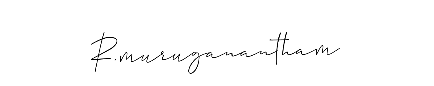 Create a beautiful signature design for name R.muruganantham. With this signature (Allison_Script) fonts, you can make a handwritten signature for free. R.muruganantham signature style 2 images and pictures png