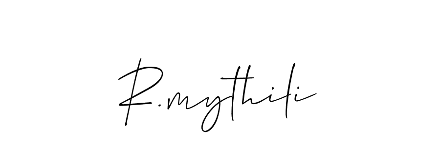 Make a short R.mythili signature style. Manage your documents anywhere anytime using Allison_Script. Create and add eSignatures, submit forms, share and send files easily. R.mythili signature style 2 images and pictures png