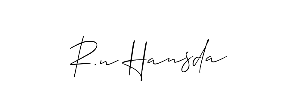 Check out images of Autograph of R.n Hansda name. Actor R.n Hansda Signature Style. Allison_Script is a professional sign style online. R.n Hansda signature style 2 images and pictures png