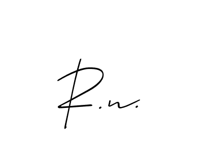 if you are searching for the best signature style for your name R.n.. so please give up your signature search. here we have designed multiple signature styles  using Allison_Script. R.n. signature style 2 images and pictures png