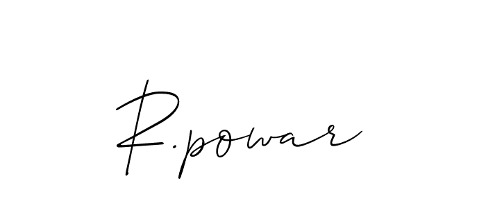 Also we have R.powar name is the best signature style. Create professional handwritten signature collection using Allison_Script autograph style. R.powar signature style 2 images and pictures png