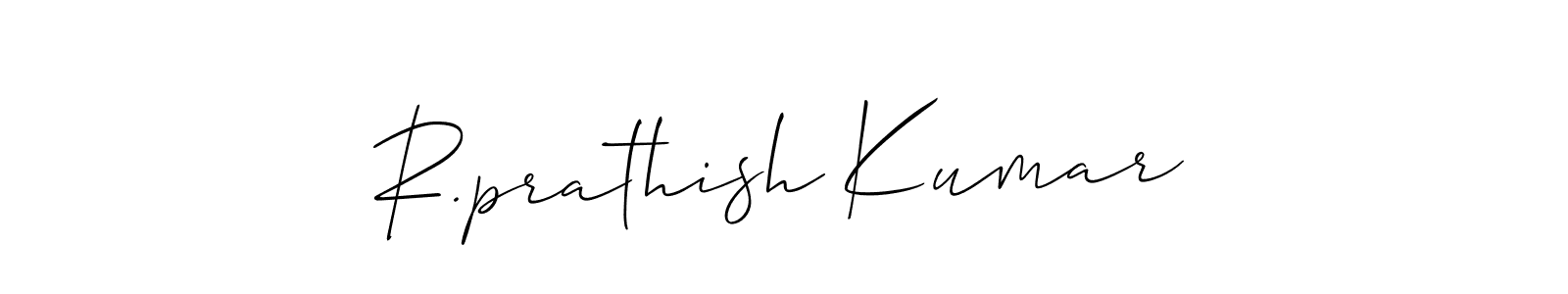 You can use this online signature creator to create a handwritten signature for the name R.prathish Kumar. This is the best online autograph maker. R.prathish Kumar signature style 2 images and pictures png