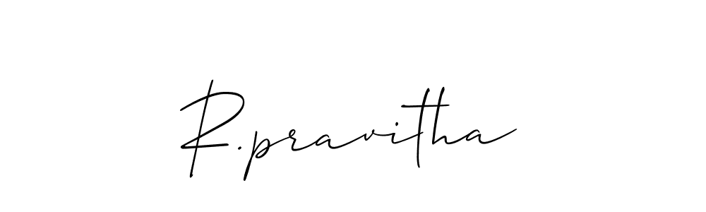 Also we have R.pravitha name is the best signature style. Create professional handwritten signature collection using Allison_Script autograph style. R.pravitha signature style 2 images and pictures png