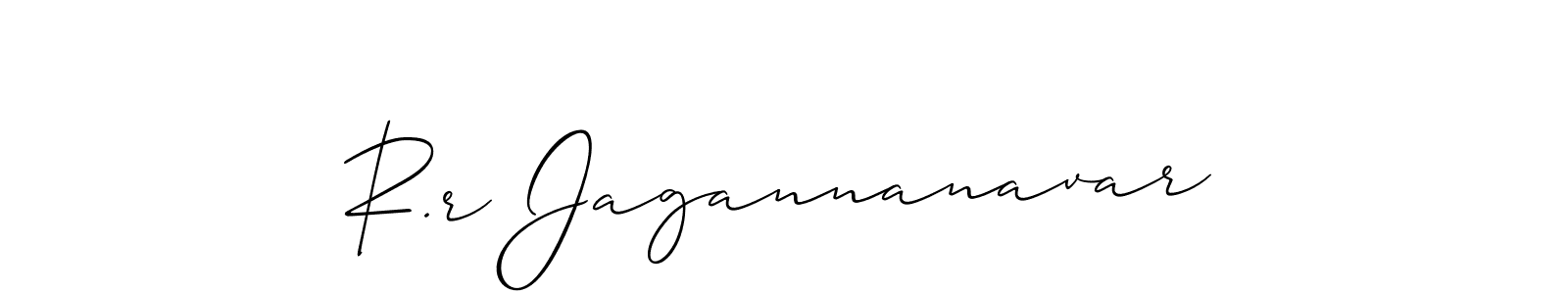 You should practise on your own different ways (Allison_Script) to write your name (R.r Jagannanavar) in signature. don't let someone else do it for you. R.r Jagannanavar signature style 2 images and pictures png