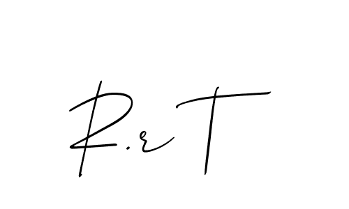 You can use this online signature creator to create a handwritten signature for the name R.r T. This is the best online autograph maker. R.r T signature style 2 images and pictures png