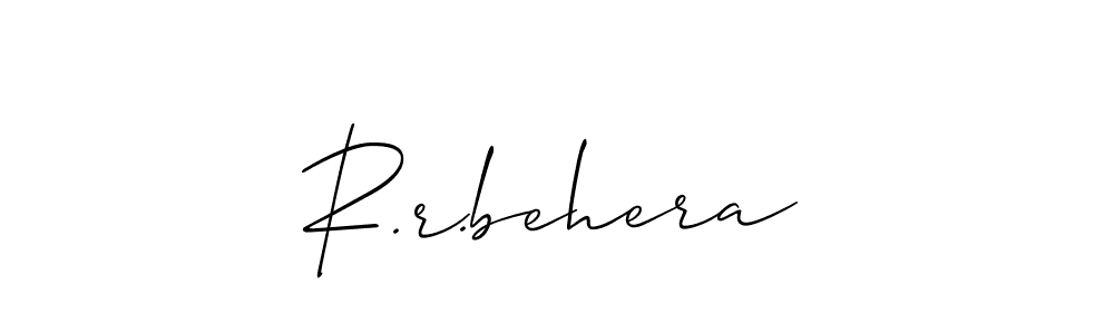 R.r.behera stylish signature style. Best Handwritten Sign (Allison_Script) for my name. Handwritten Signature Collection Ideas for my name R.r.behera. R.r.behera signature style 2 images and pictures png