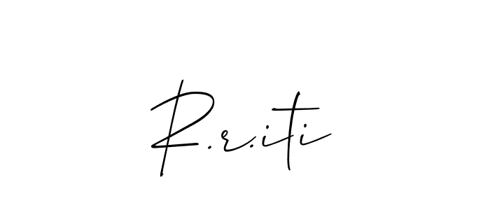 It looks lik you need a new signature style for name R.r.iti. Design unique handwritten (Allison_Script) signature with our free signature maker in just a few clicks. R.r.iti signature style 2 images and pictures png