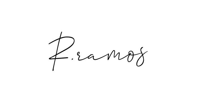 R.ramos stylish signature style. Best Handwritten Sign (Allison_Script) for my name. Handwritten Signature Collection Ideas for my name R.ramos. R.ramos signature style 2 images and pictures png