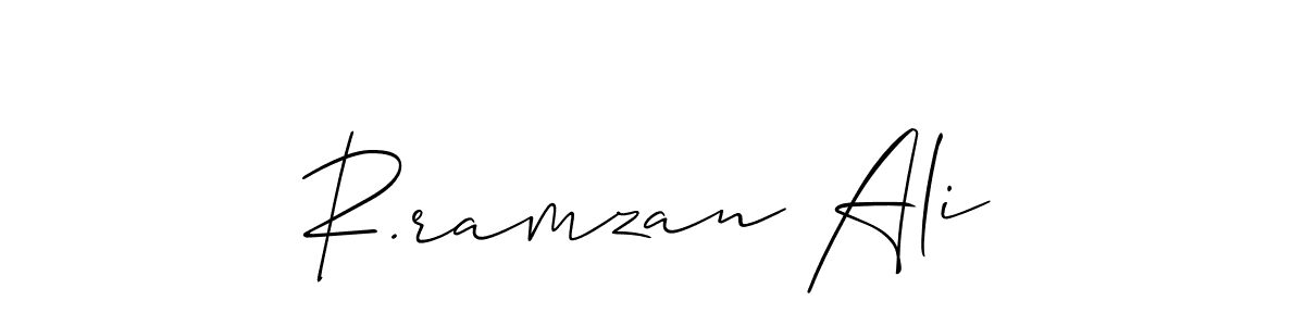 Best and Professional Signature Style for R.ramzan Ali. Allison_Script Best Signature Style Collection. R.ramzan Ali signature style 2 images and pictures png